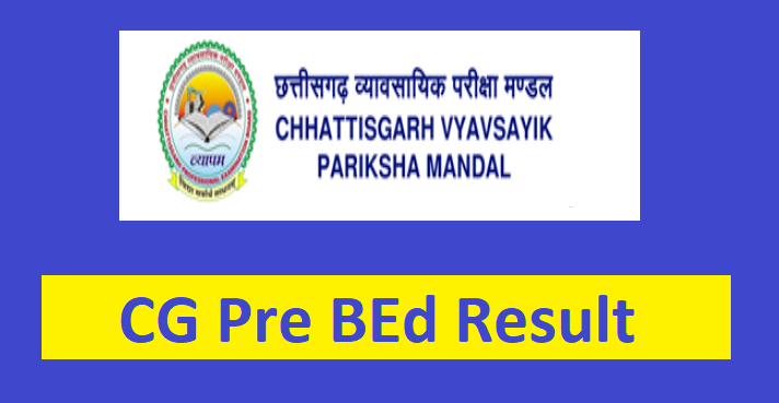 CG pre BEd Result 2024