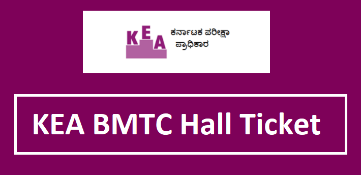 KEA BMTC Hall Ticket 2024