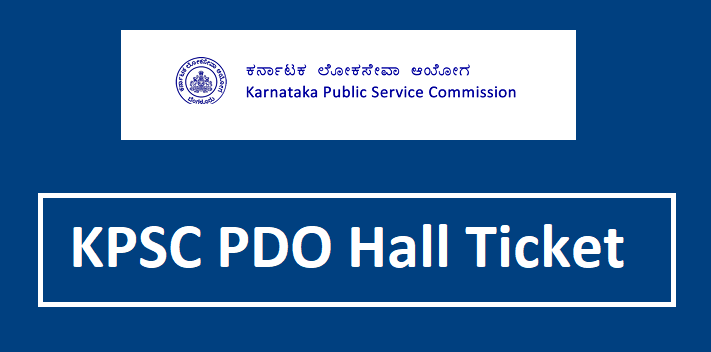 KPSC PDO Hall Ticket 2024