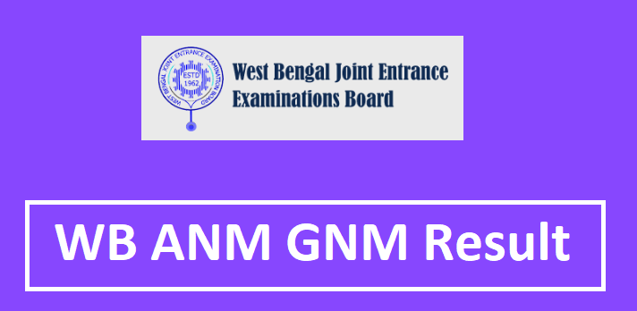 Online WB ANM GNM Result 2024