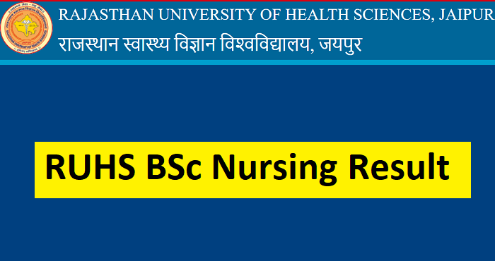 RUHS BSc Nursing Result 2024