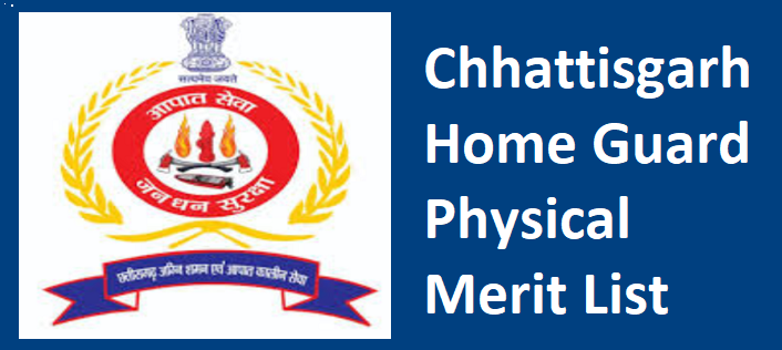 CG Home Guard Physical Merit List 2024