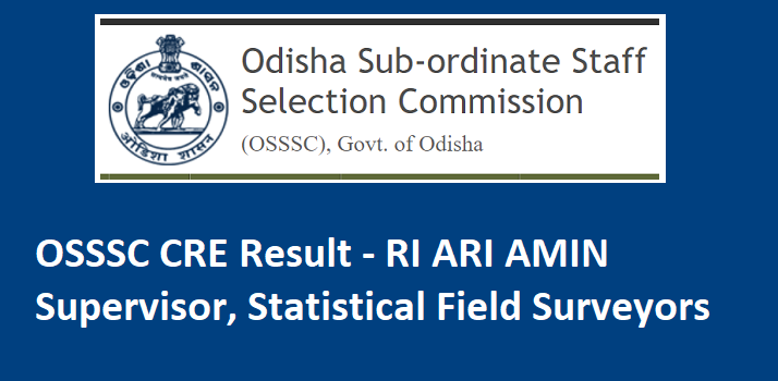 OSSSC CRE Result 2024