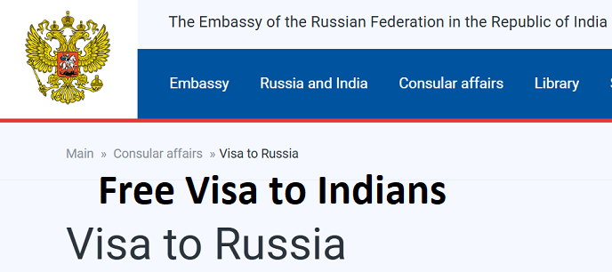 Russia Visa Free for Indians