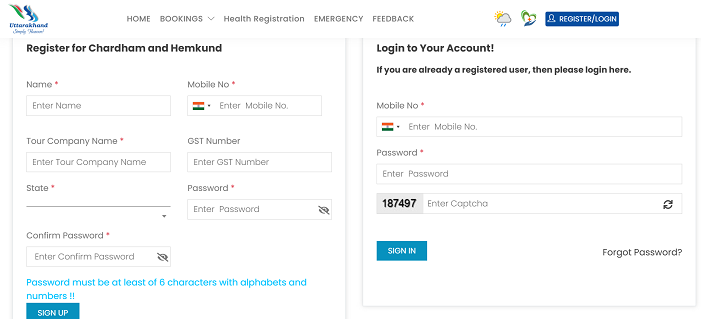 Kedarnath Yatra Registration 2025