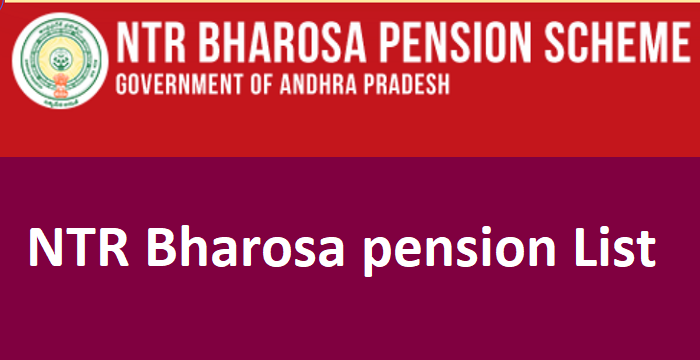 NTR Bharosa Pension Scheme List 2025